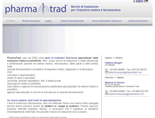 Tablet Screenshot of pharmatrad.com